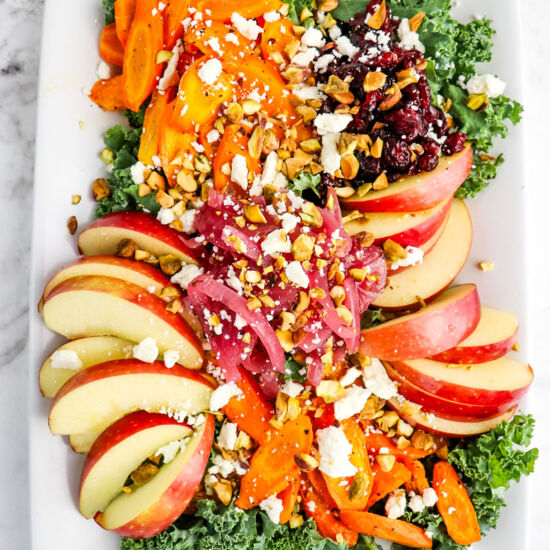 Roasted Carrot Salad with Apples