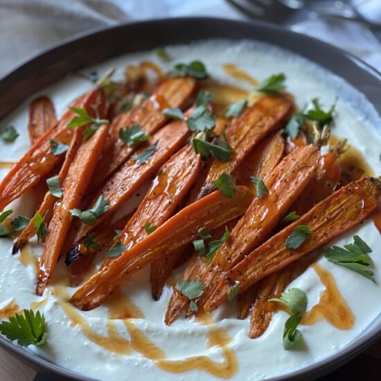 Roasted Carrots with Whipped Feta