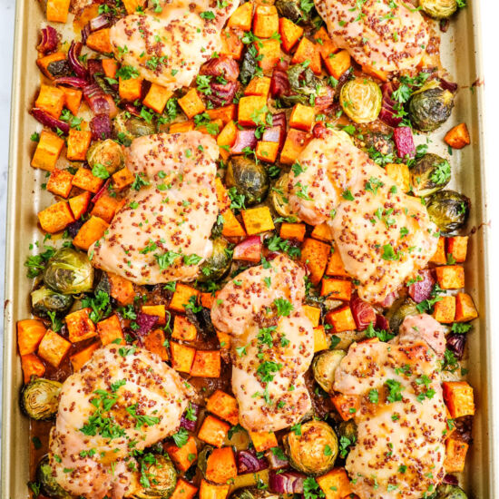 Sheet Pan Maple Glazed Chicken