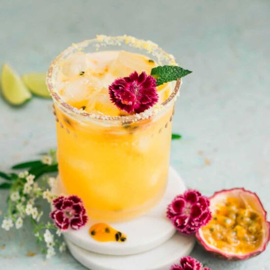 Skinny Passion Fruit Margarita