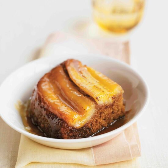 Topsy-Turvy Banana Gingercake