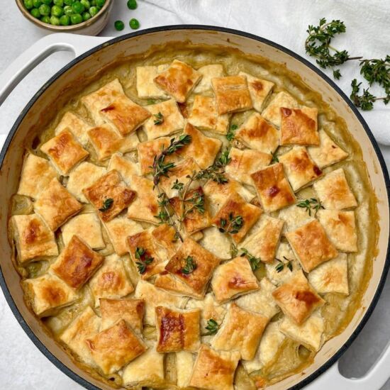 Vegan Pot Pie with Puff Pastry
