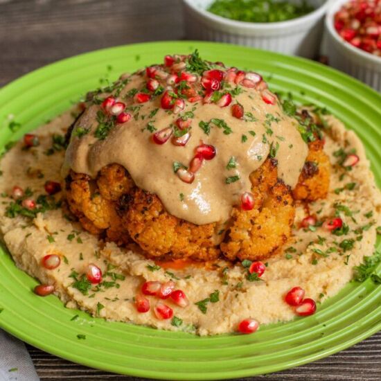 Roasted Cauliflower With Tahini