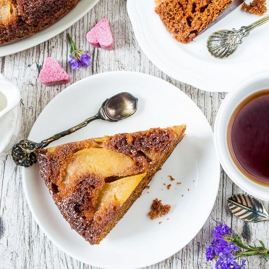 Apple and Ginger Upside-Down Cake