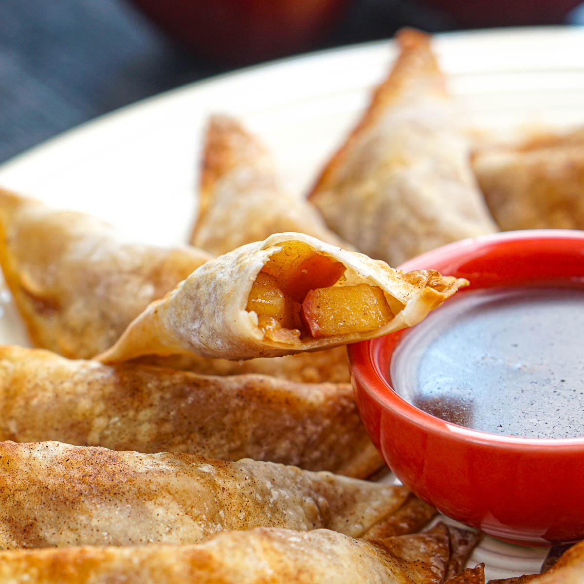 Apple Pie Wontons in the Air Fryer
