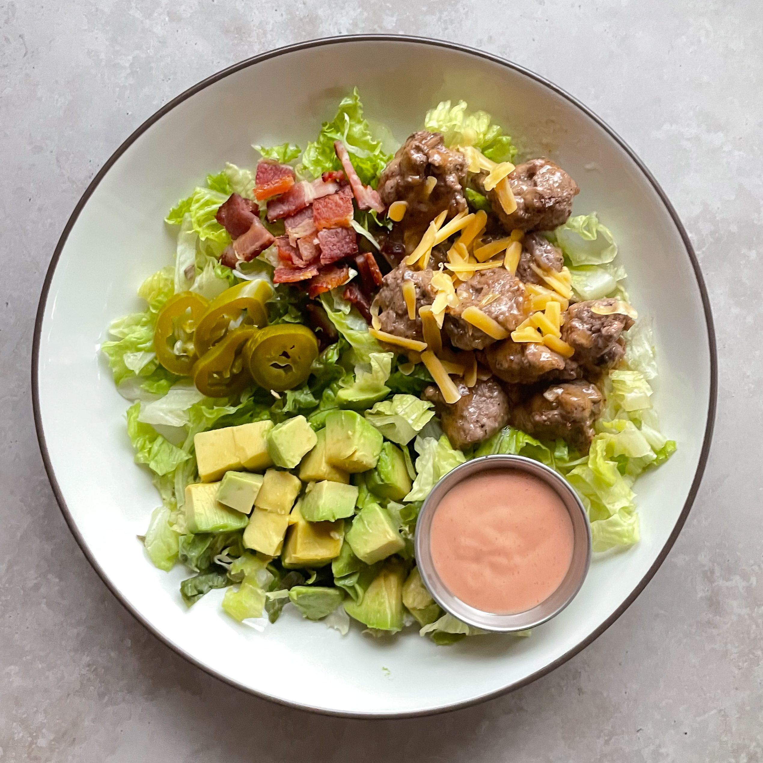 Bacon Cheeseburger Bowl