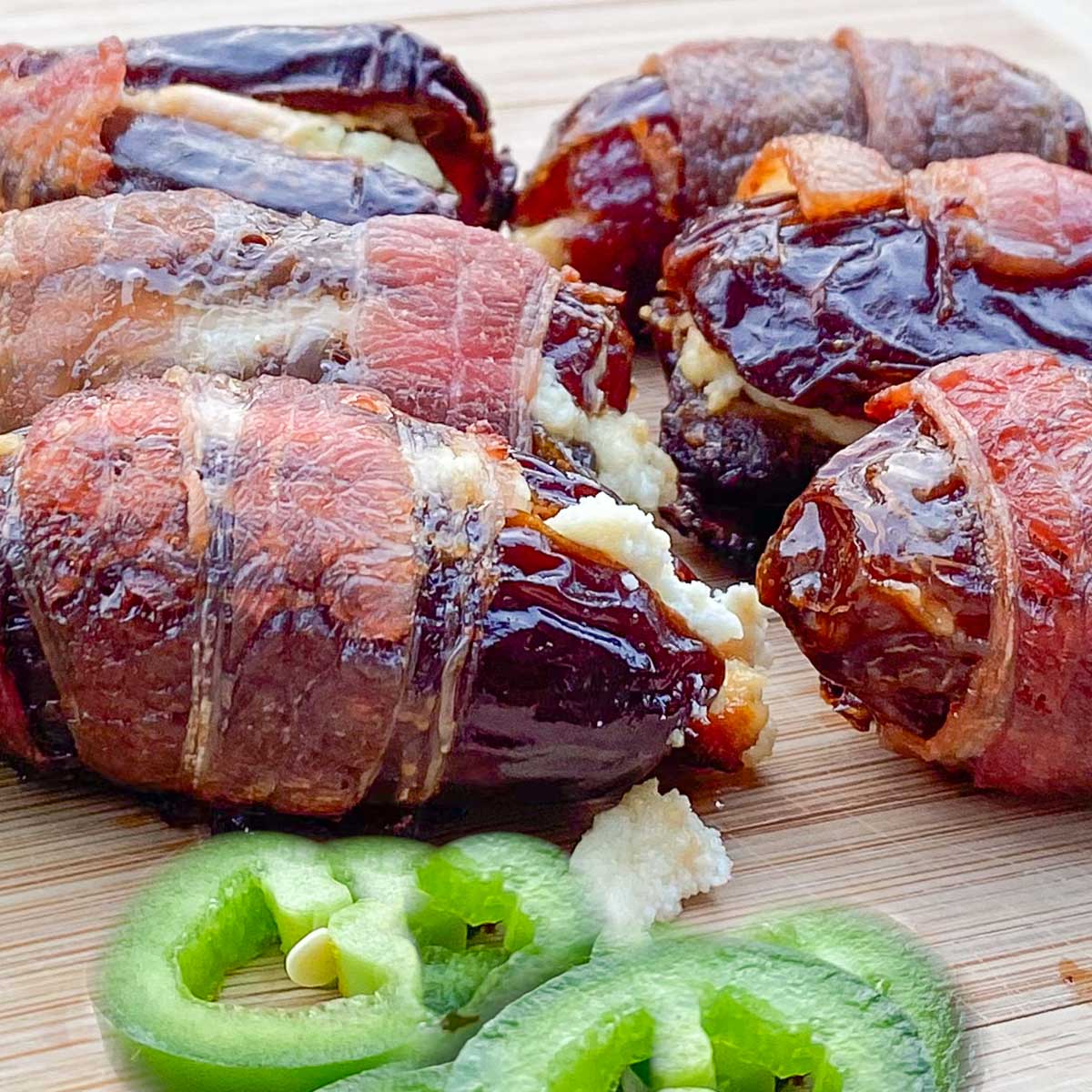 Bacon Wrapped Jalapeños Dates
