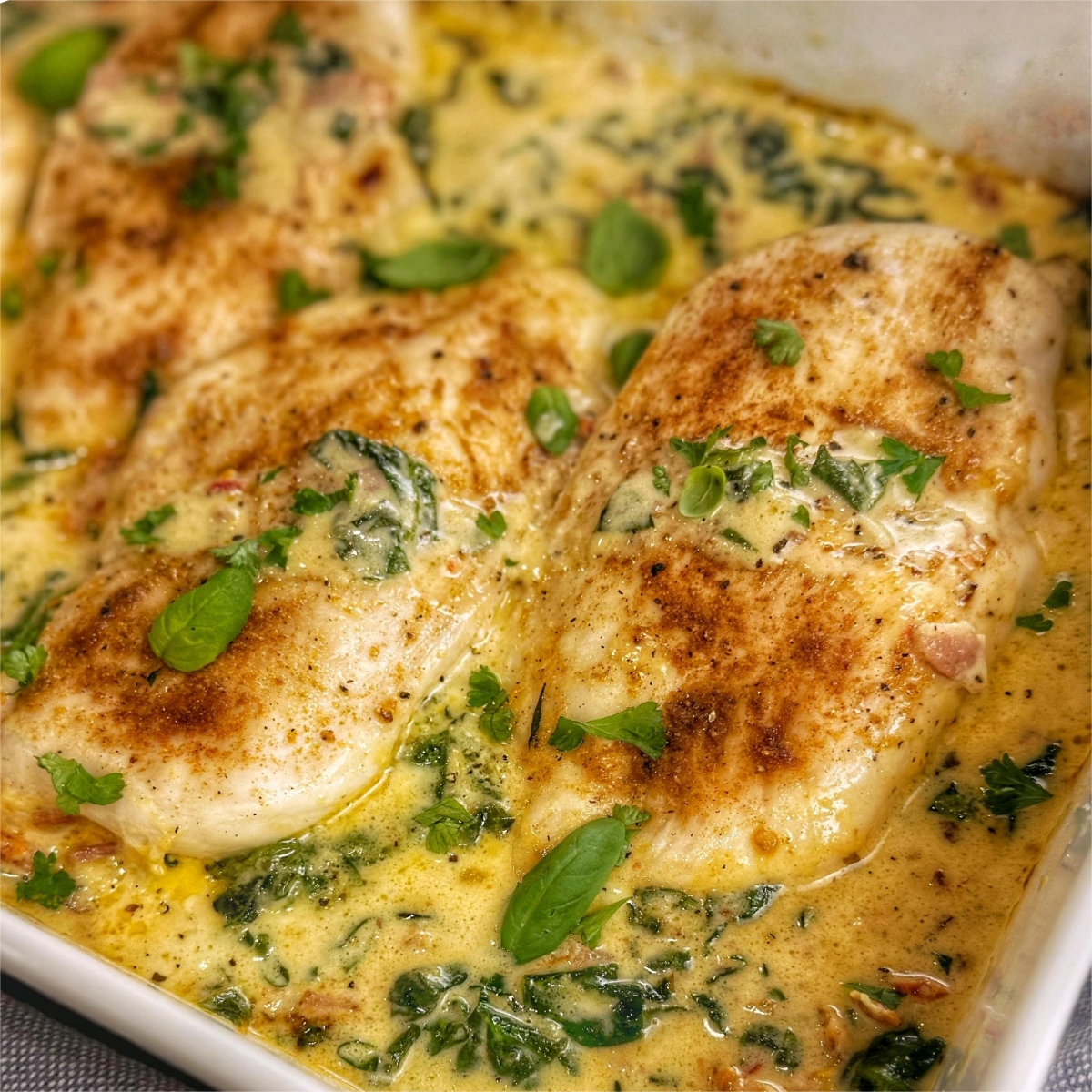 Tuscan Chicken (Oven Baked)