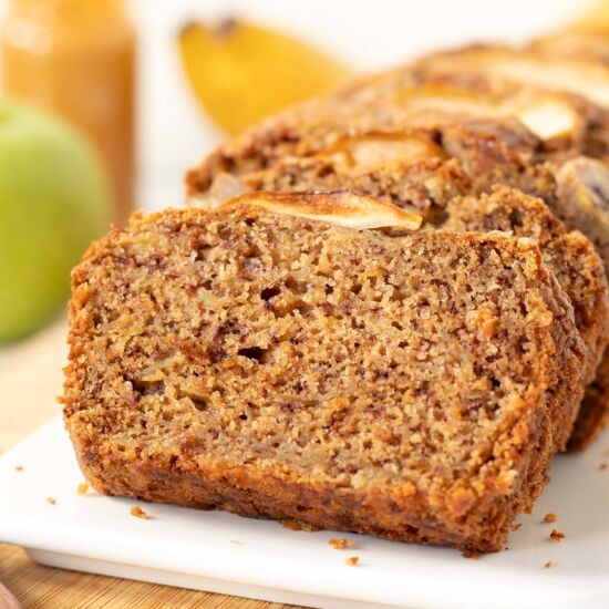 Cinnamon Banana Apple Bread (Vegan)