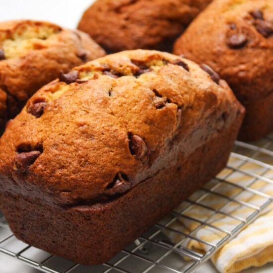 Moist Chocolate Chip Banana Bread