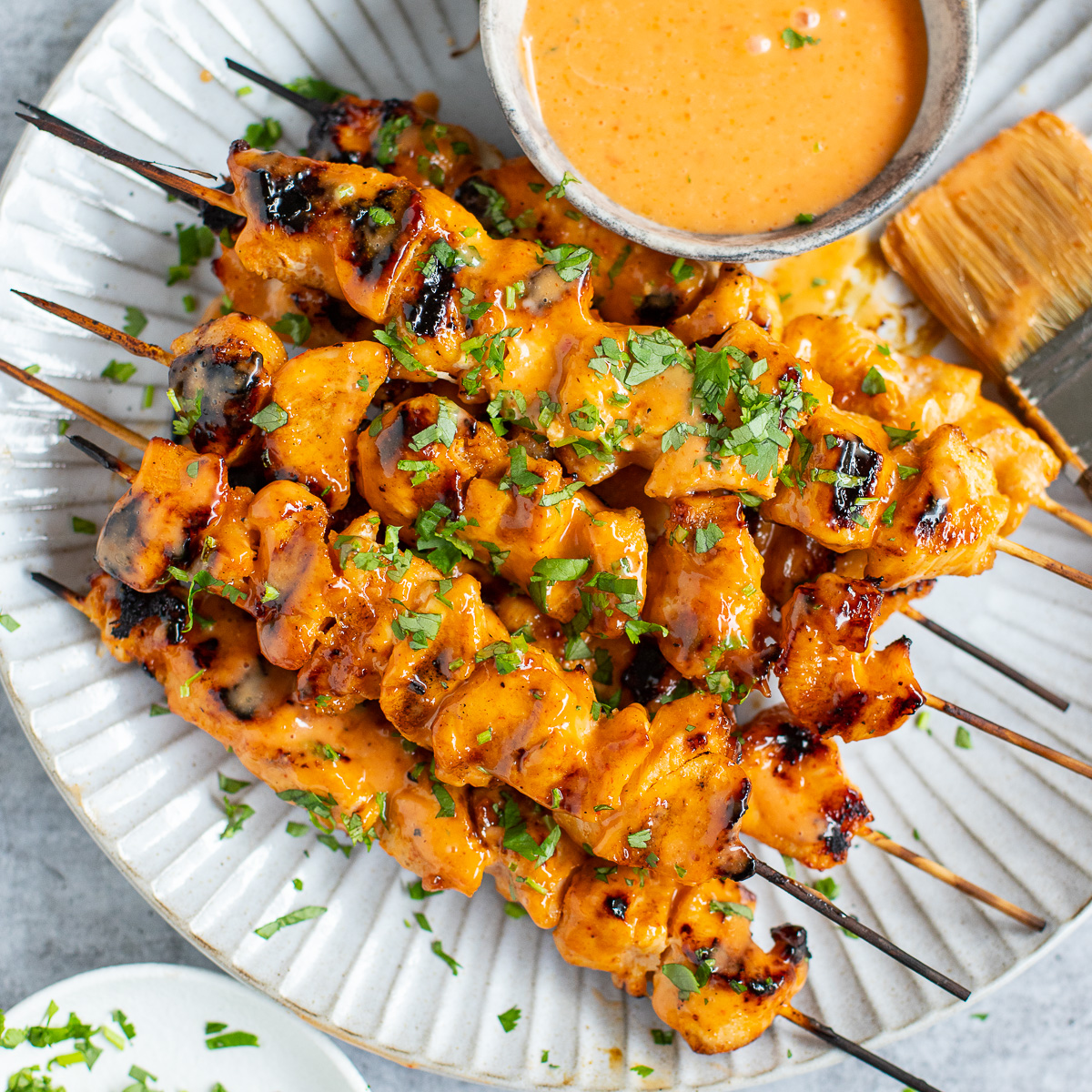 Bang Bang Chicken Skewers