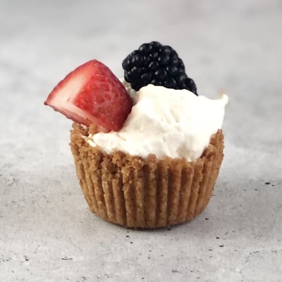 Berries And Cream Cookie Cups