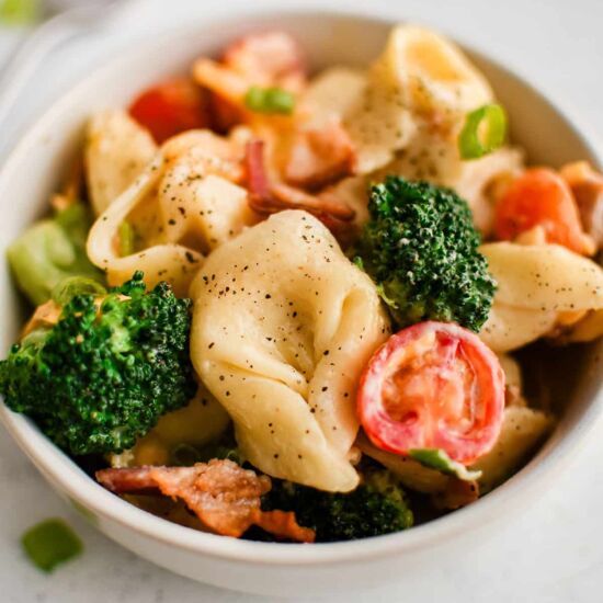 Broccoli BLT Tortellini Salad