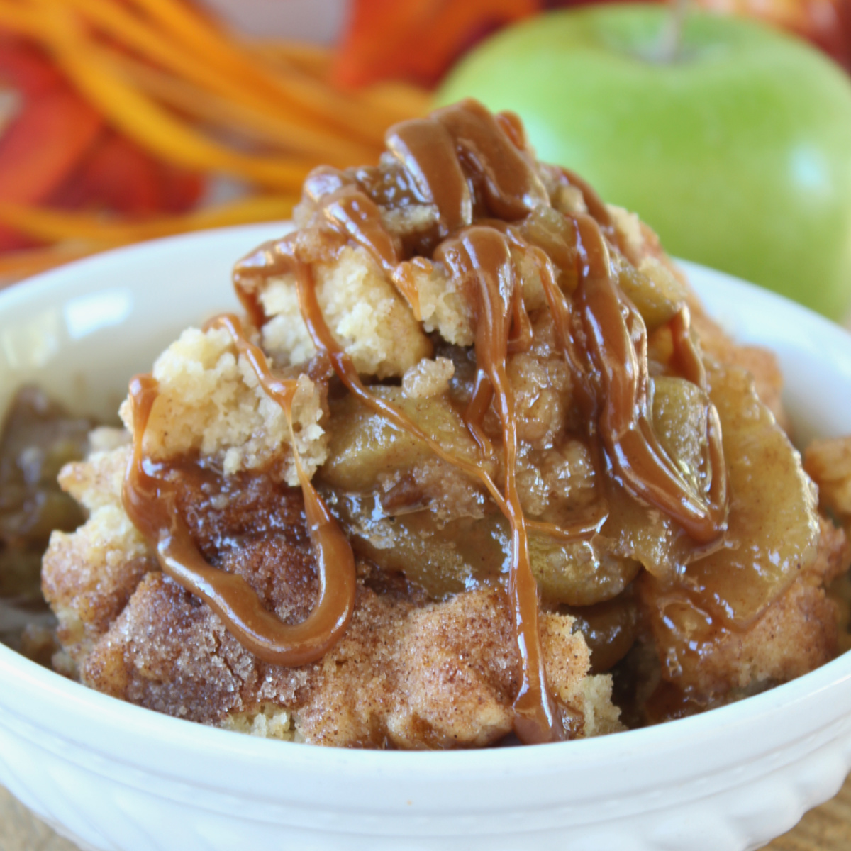 Caramel Apple Pecan Cobbler