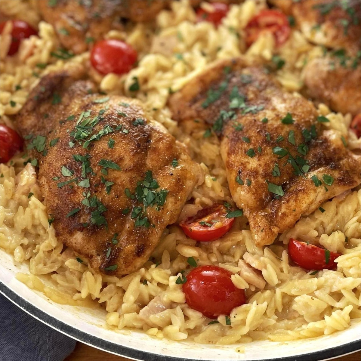 Chicken Orzo Pasta Bake