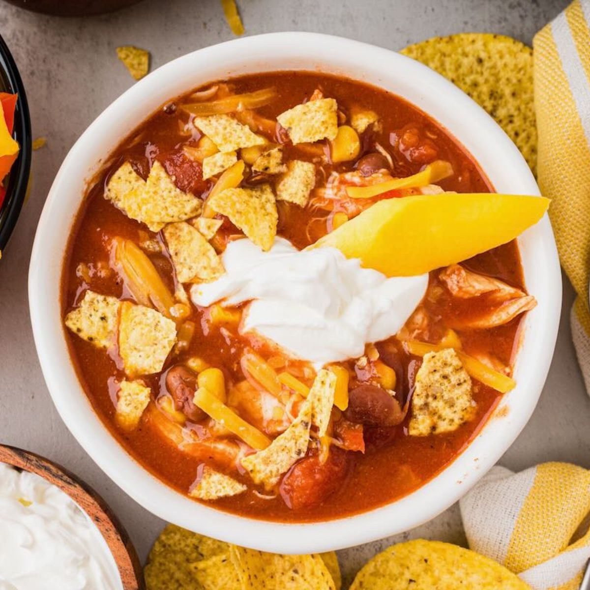 Slow Cooker Chicken Taco Soup