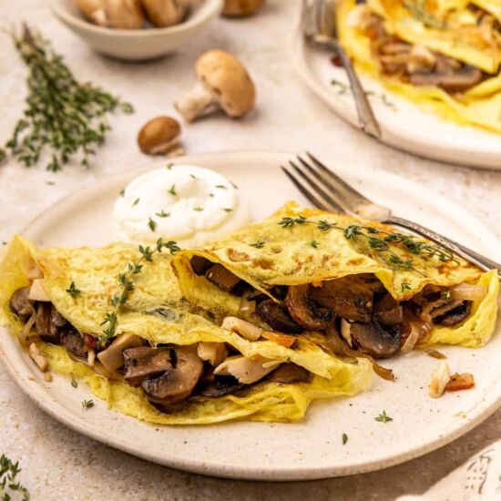 Chicken Mushroom Crepes