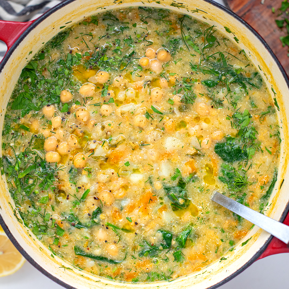 Greek Chickpea Soup