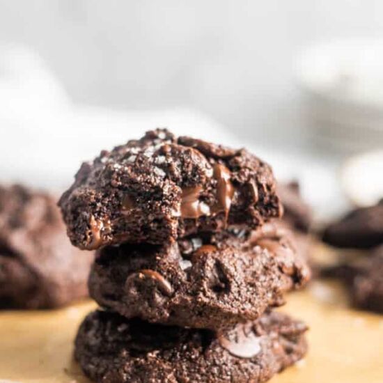 Double Chocolate Oat Cookies