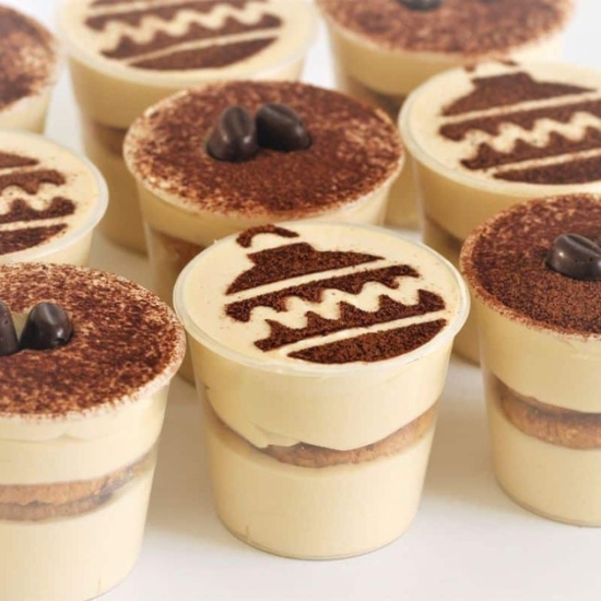 Holiday Coffee Cheesecake Cups