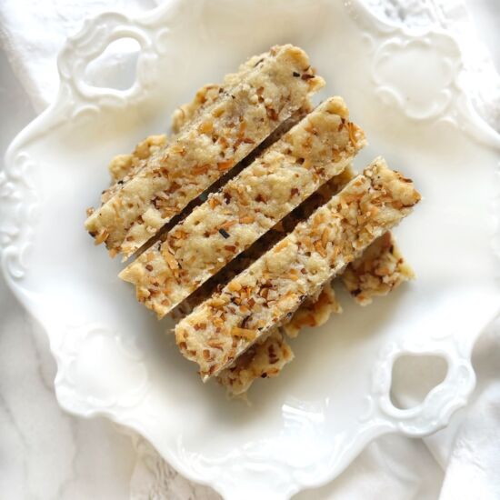 Toasted Coconut Shortbread Bars