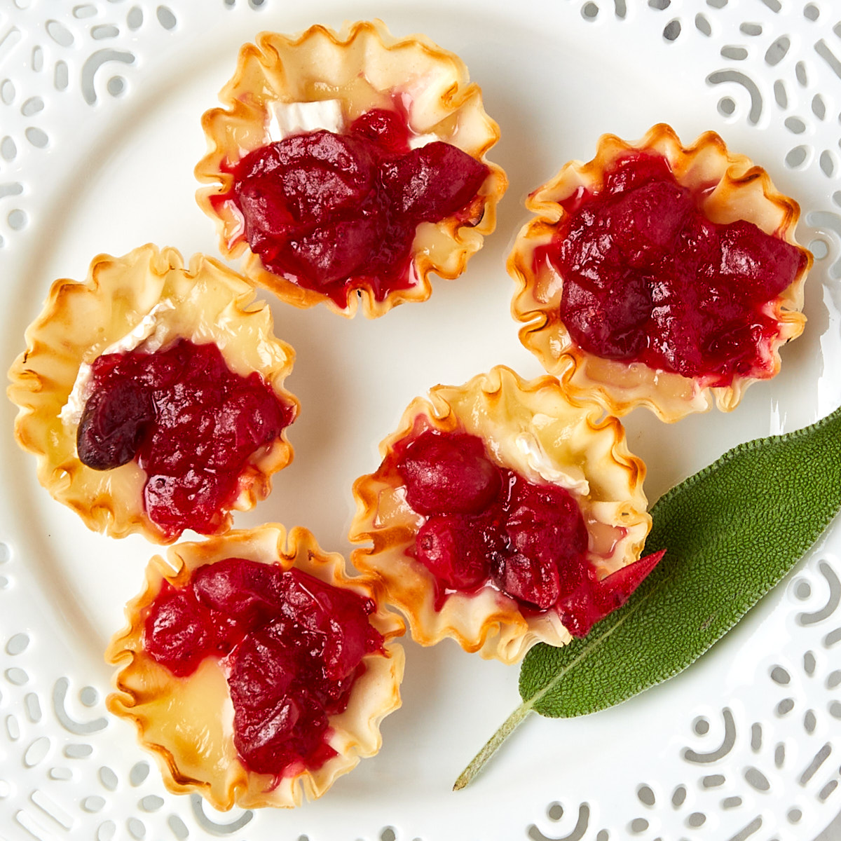 Cranberry Brie Tartlets