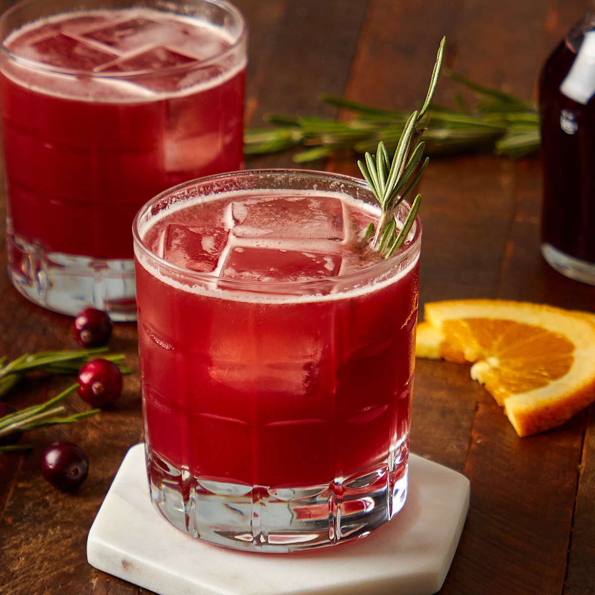 Cranberry Orange Whiskey Sour