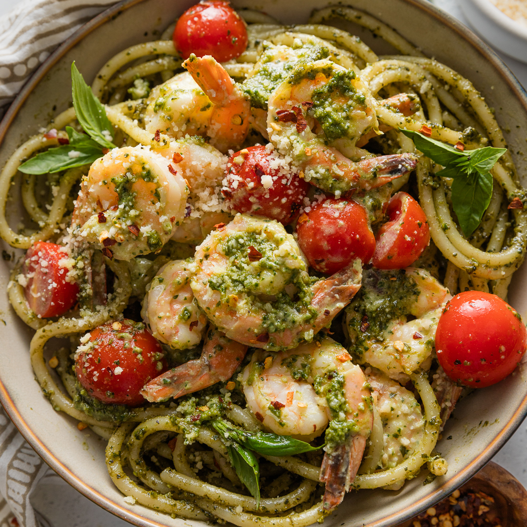 Creamy Pesto Shrimp