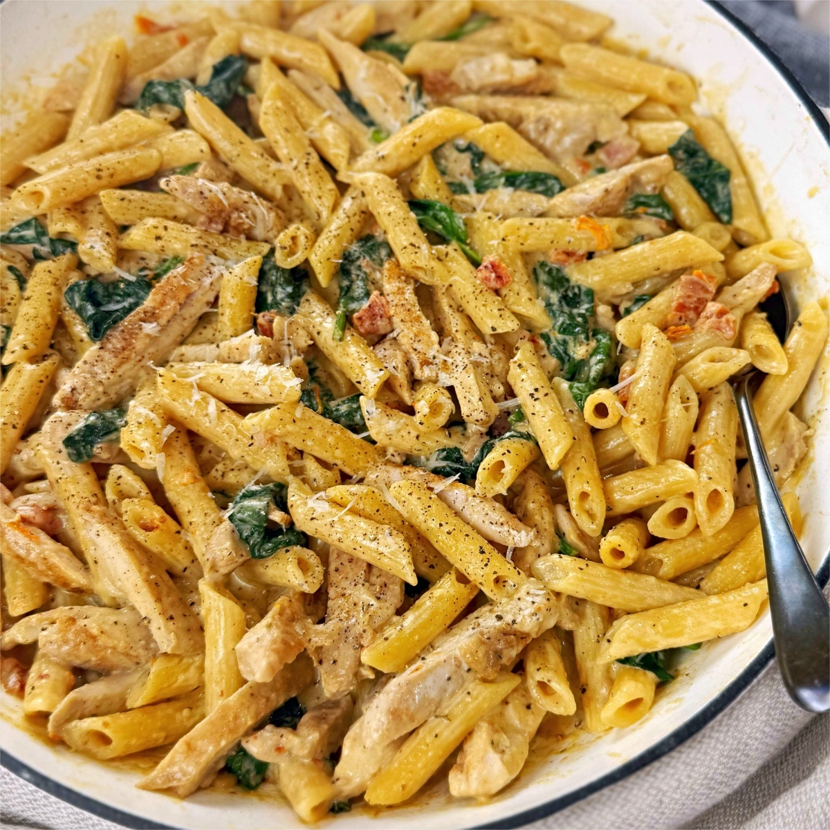 One Pot Tuscan Chicken Pasta
