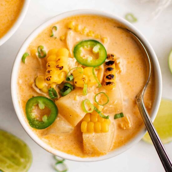 Crockpot Queso Chicken Chowder