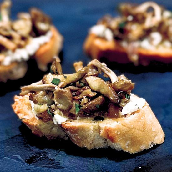 Oyster Mushroom Crostini