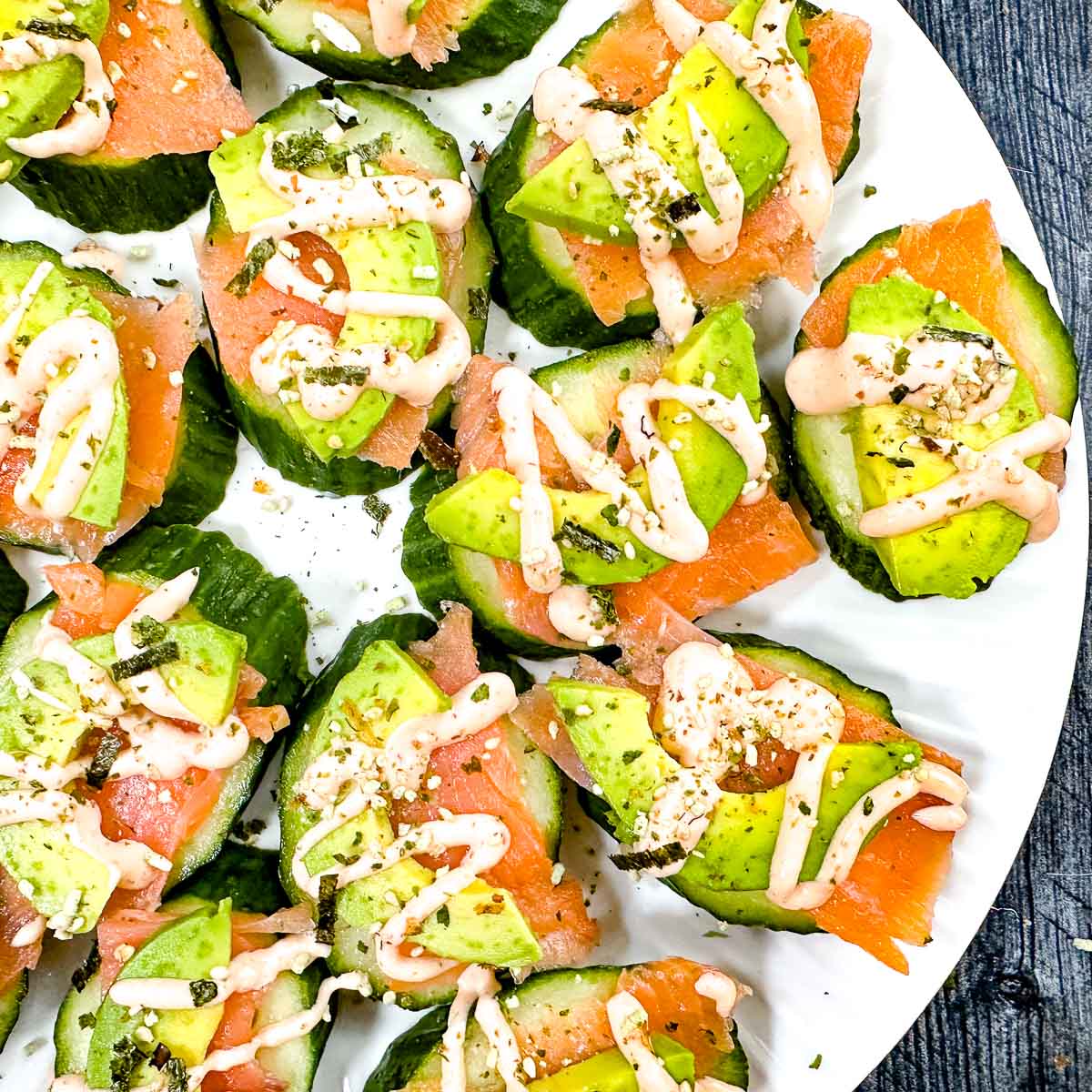 Cucumber Salmon Bites