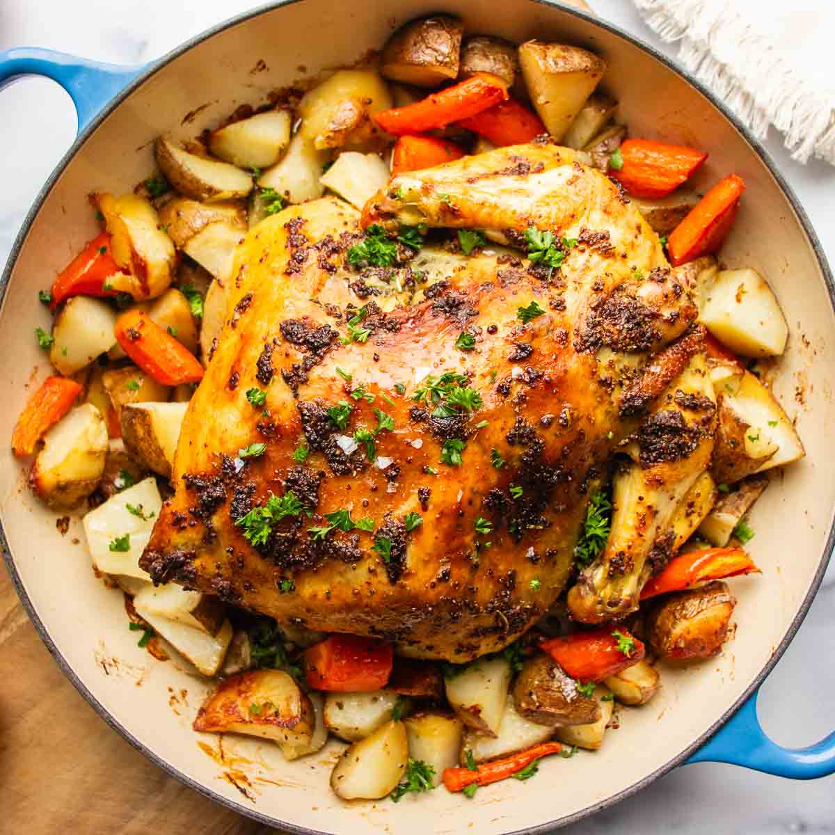 Whole Roast Chicken with Potatoes