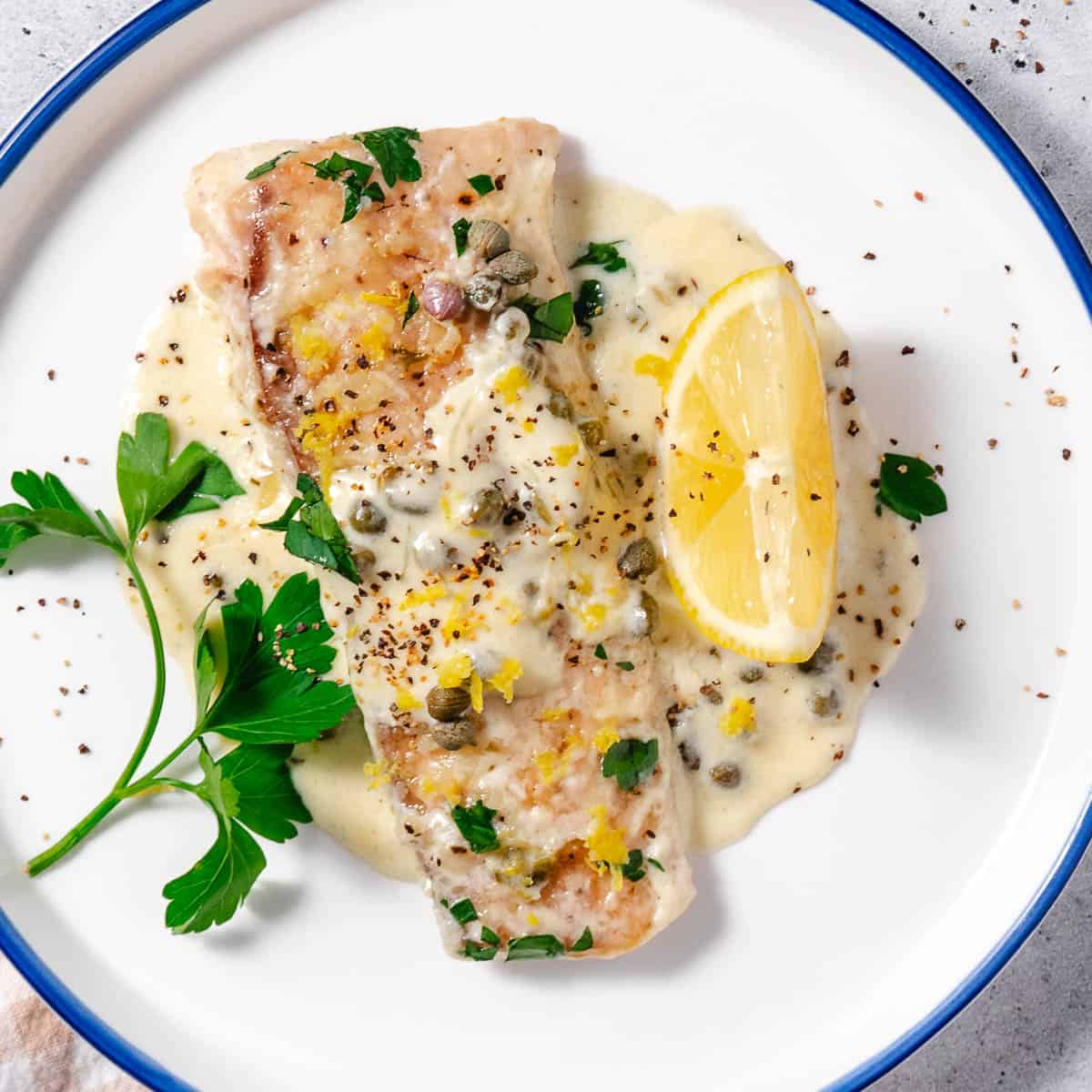 Mahi Mahi with Cream Sauce
