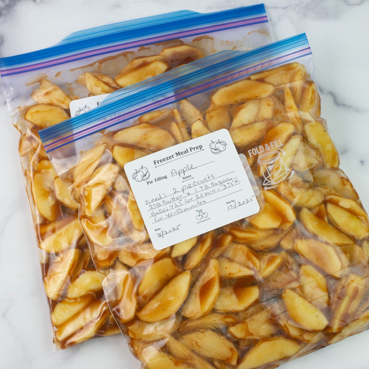Freezer Apple Pie Filling