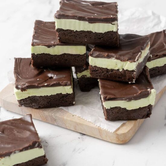 Layered Gluten Free Mint Brownies