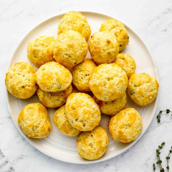 Gougères (cheese puffs)