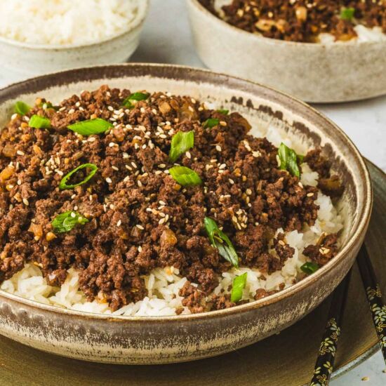 Korean Ground Beef Bulgogi