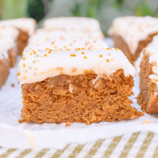 Pumpkin Spice Cake Bars