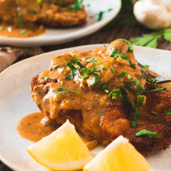 Jägerschnitzel & Mushroom Gravy