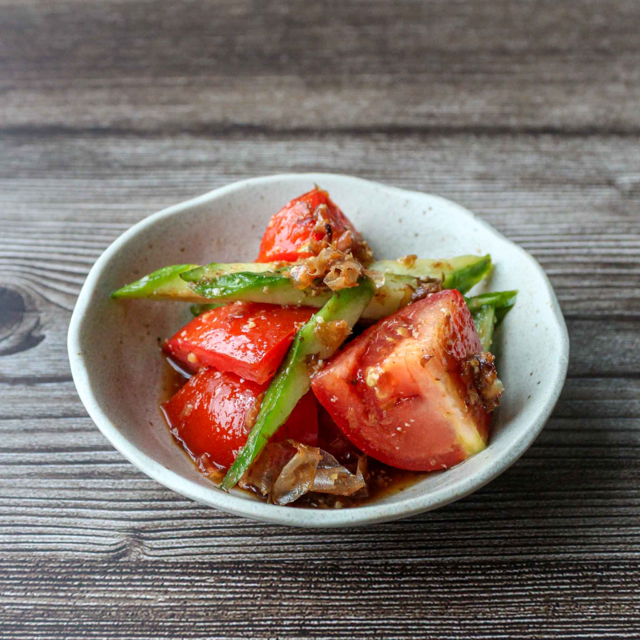 Japanese Tomato Salad with Cucumber