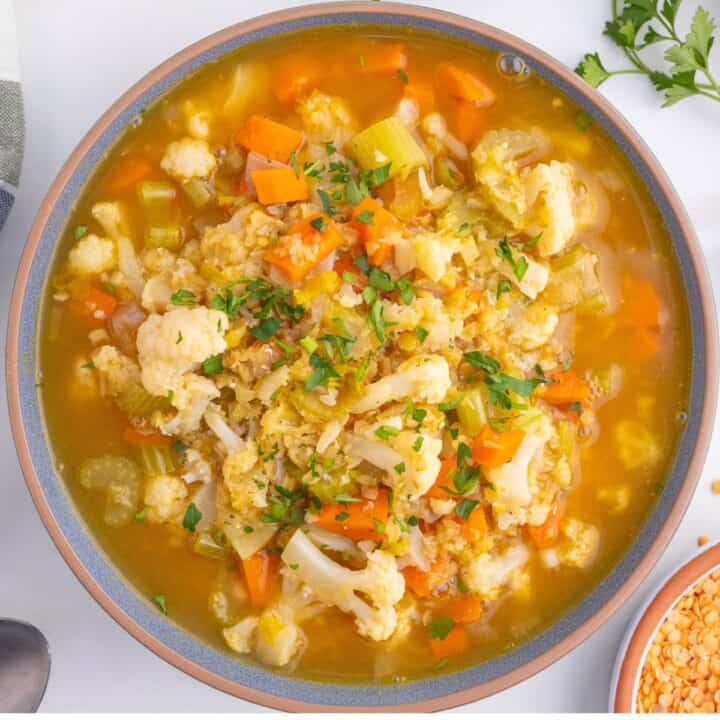 Lentil Cauliflower Soup