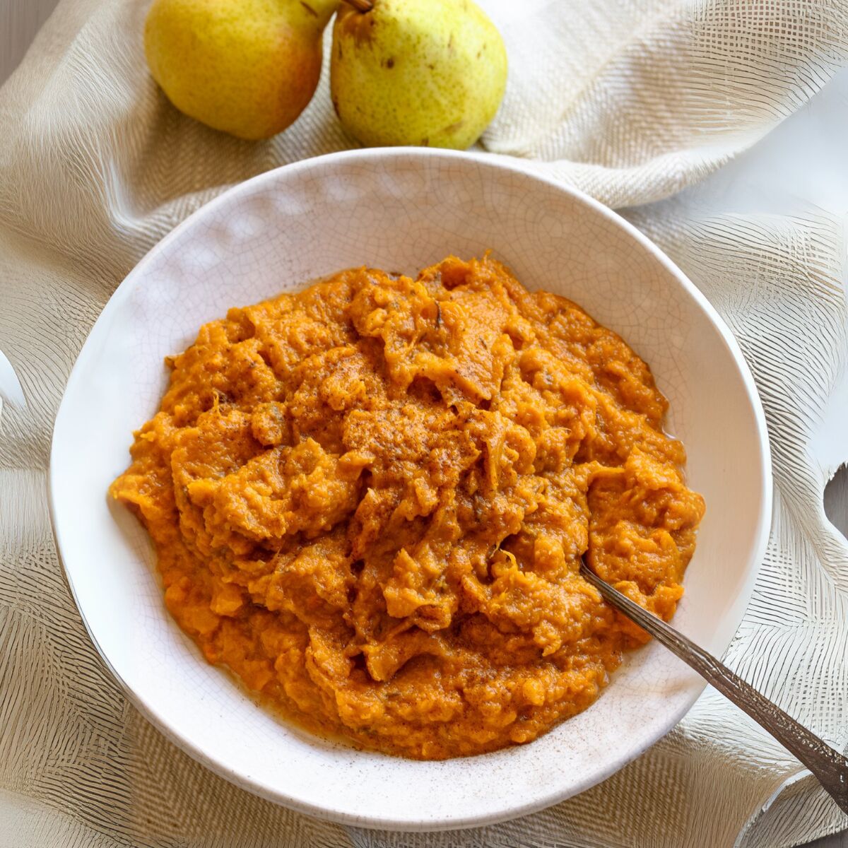 Mashed Sweet Potatoes and Pears