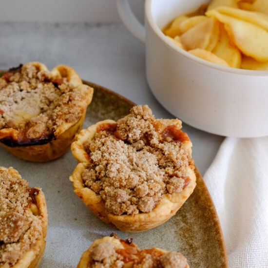 Easy Mini Dutch Apple Pies