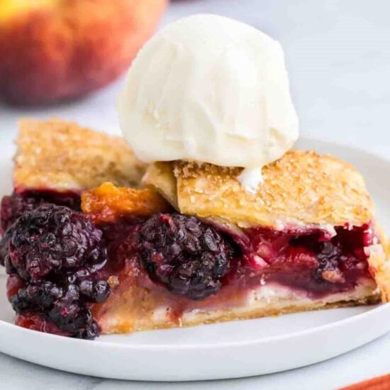 Peach Blackberry Galette