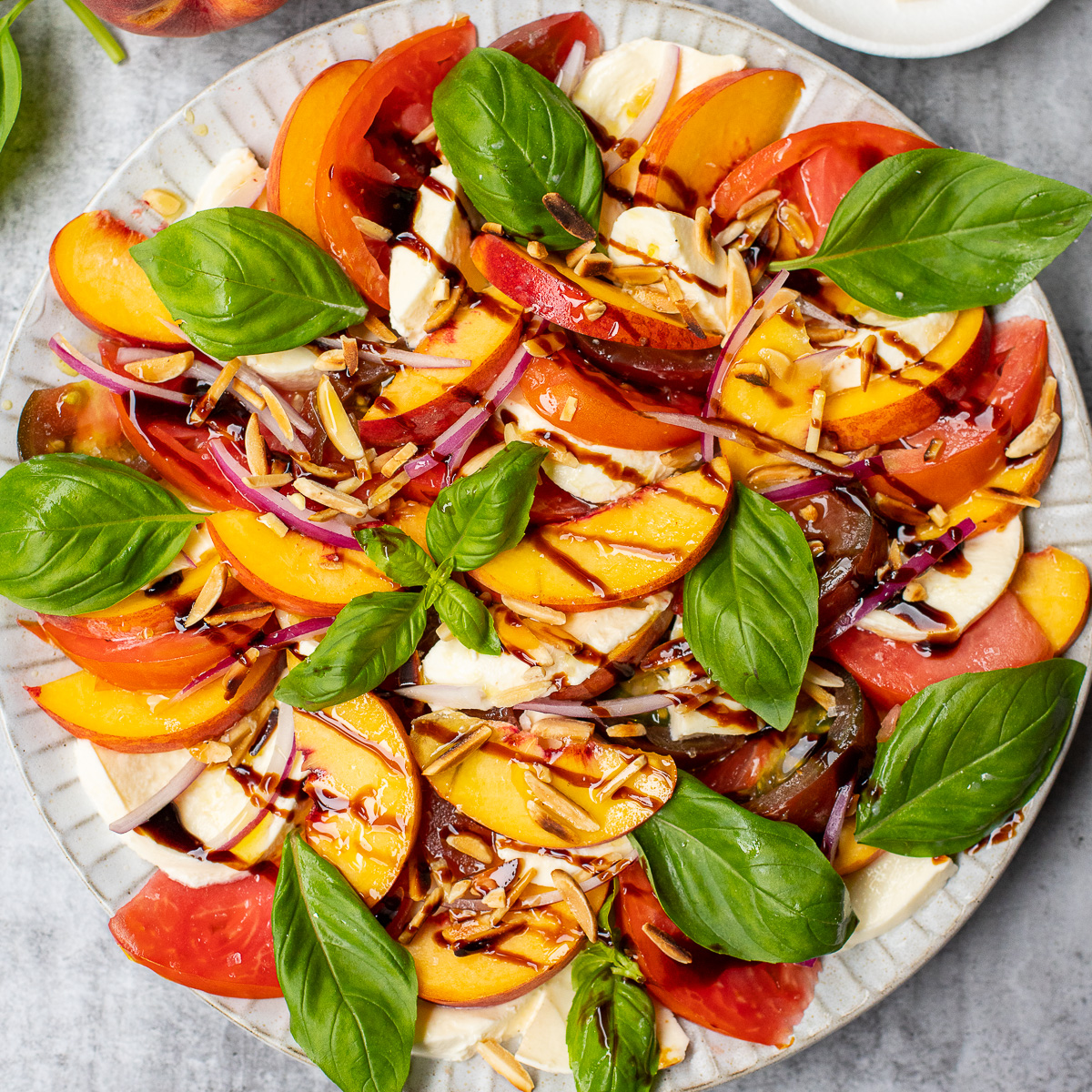 Peach Caprese