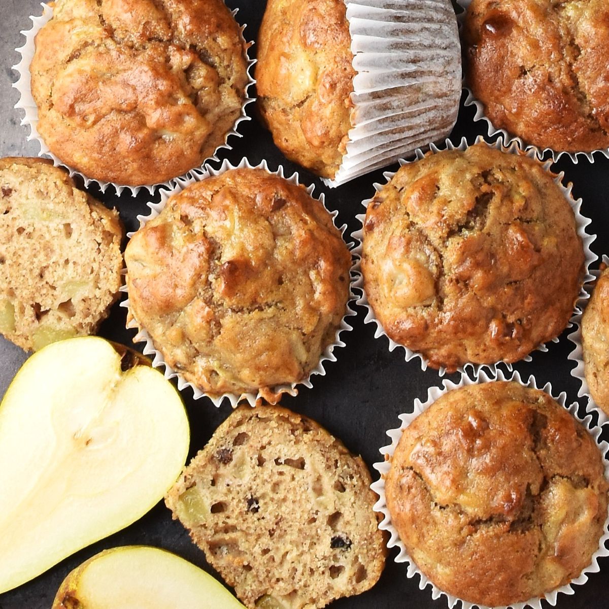 Autumn Pear Muffins