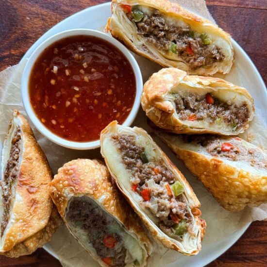 Philly Cheesesteak Egg Rolls