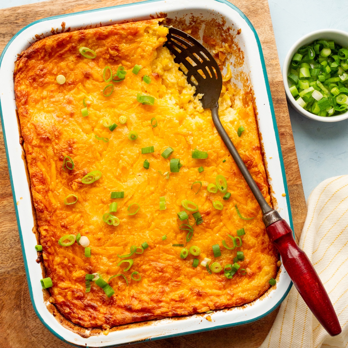Cheesy Corn Souffle