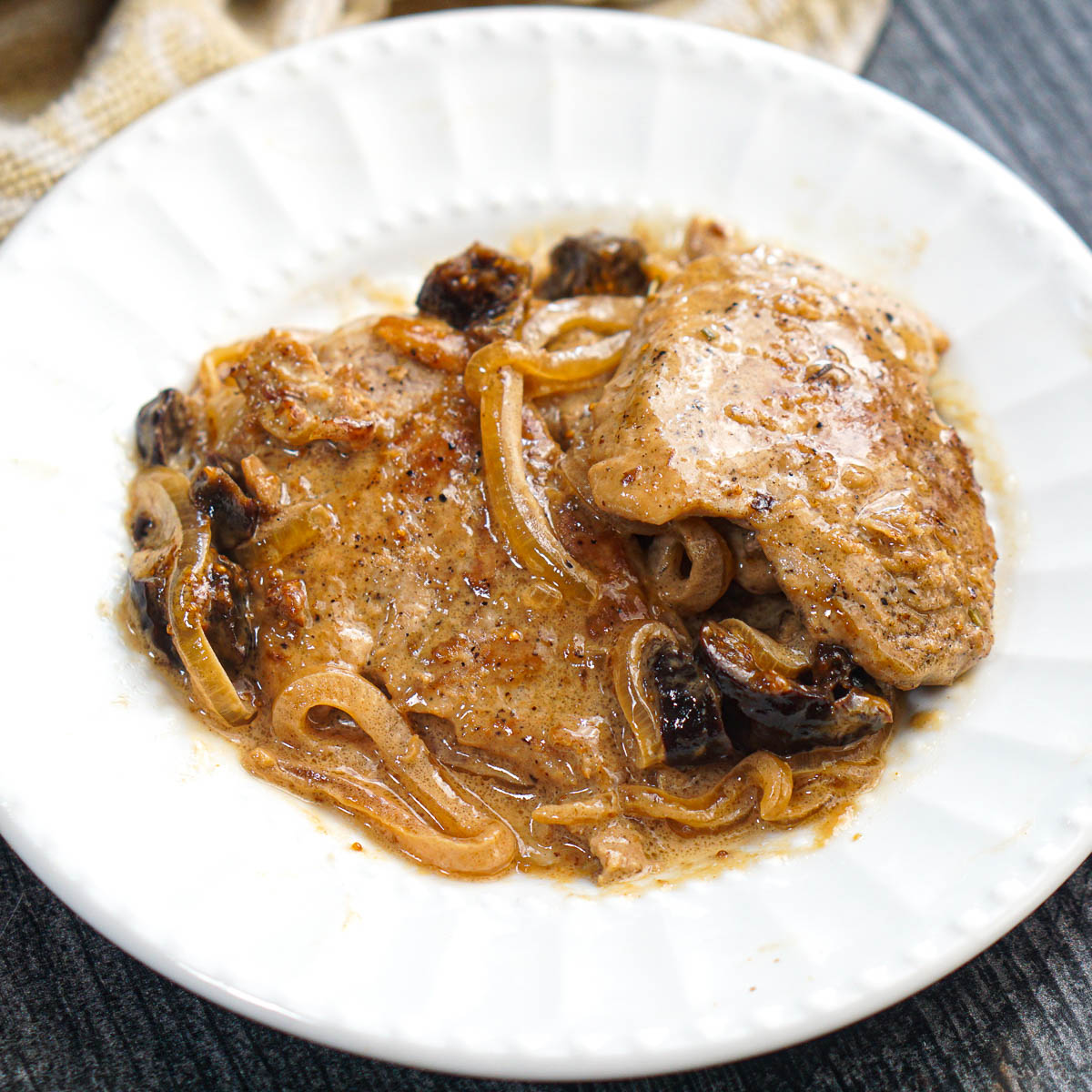 Pork Tenderloin & Creamy Fig Sauce